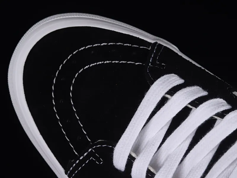 All categories Vans Vans series Vans Mid Vans China Vans Vault OG SK8-Mid Lx Vans high-end branch simple black and white mid-top casual sneakers VN0A4BVCBA2